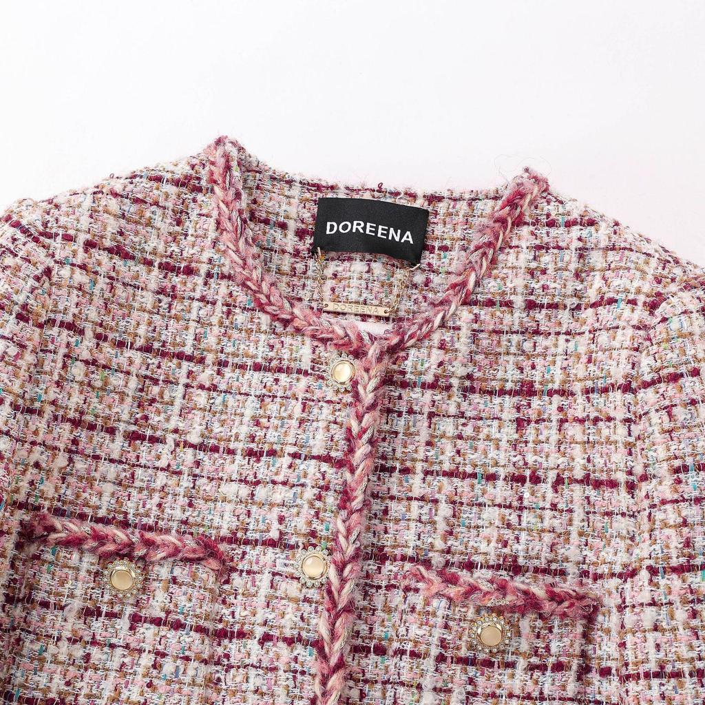 DOREENA 2025 Autumn/Winter Women's High-End Custom Short Jacket - Small Fragrance Style