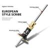 Cemented Carbide European Scriber Ruler Wheel Scribe Tool  For Parallel Lines Dovetail Joints