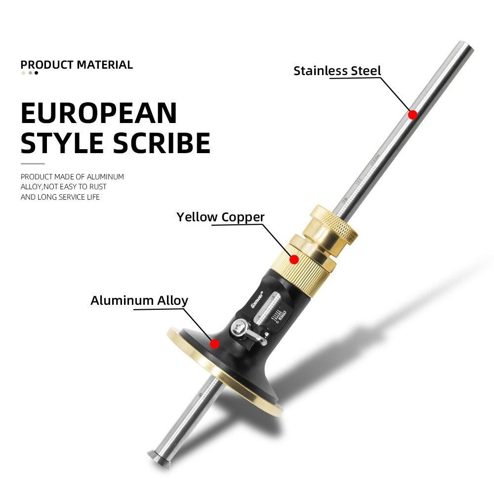 Cemented Carbide European Scriber Ruler Wheel Scribe Tool  For Parallel Lines Dovetail Joints