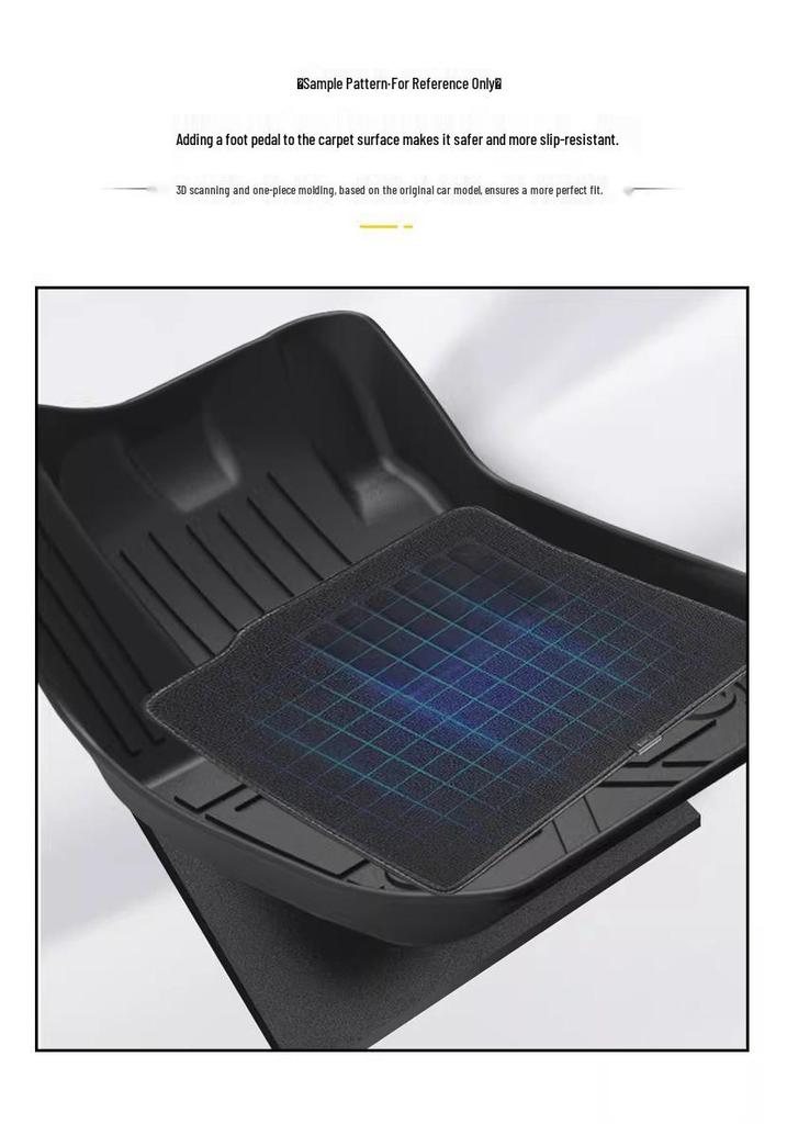 Compatible 2026 Lynk & Co 08 TPE Floor Mats & 3D All-Weather Backrest Mats - Waterproof, Wear-Resistant, Starry Sky Design, Carbon Fiber Texture.