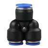 DaTu Y-Type Reducing Three-Way Air Hose Connector CN Plug (adapter Included)