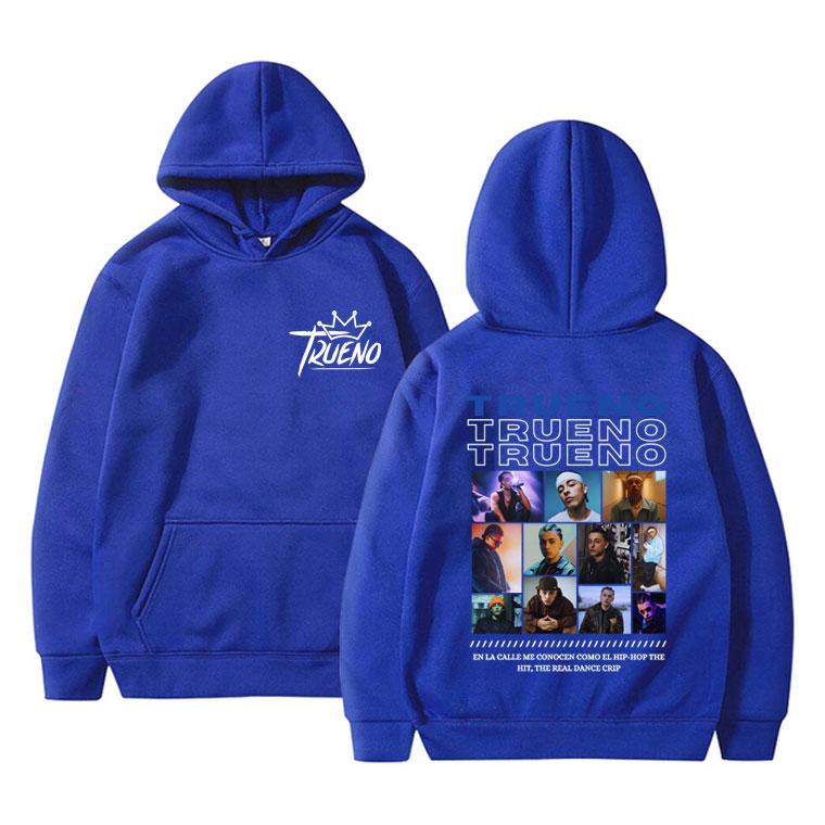 Trueno Graphic Hoodie Men Women Hip Hop Fashion Oversized Pullover Clothing Winter Casual Fleece Warm Long Sleeves Sweatshirt