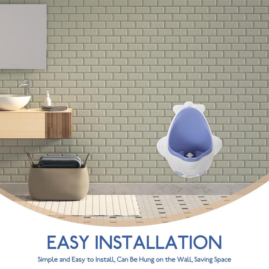 MERRYHAPY Wall-Mounted Boys Potty Training Urinal Portable Boy Girl Urinal for Boy Girl Fun Design with Moderate Capacity Easy to Clean Space-Saving
