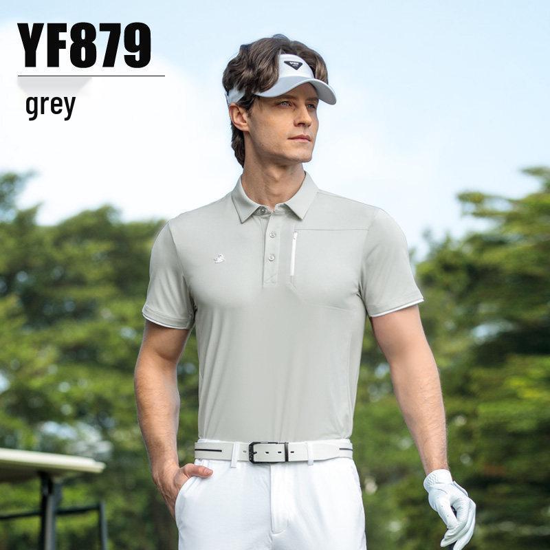 PGM2026 Men s Quick Dry Short Sleeve Polo Shirt for Golf L