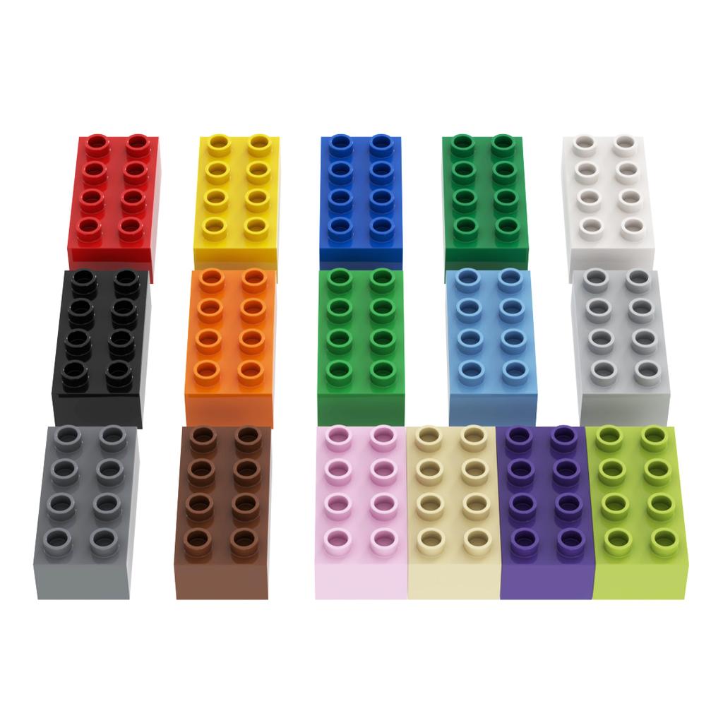 Large Particle Brick Building Blocks 2x4 Random Color Toys Kids Baby Creative Large Particle DIY MOC