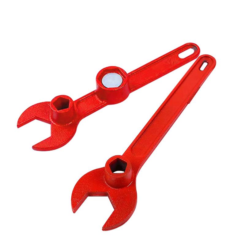 Powder-Coated Cast Iron Fire Hydrant Wrench with Strong Magnetic Tip