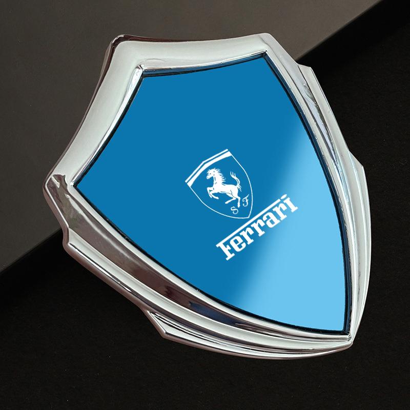 3D Car Decoration Stickers Cool Metal Emblem Sticker Decal For Ferrari 308 328 GTB GTS F355 360 Modena F430 458ltalia 488 F8 F12 MQ4