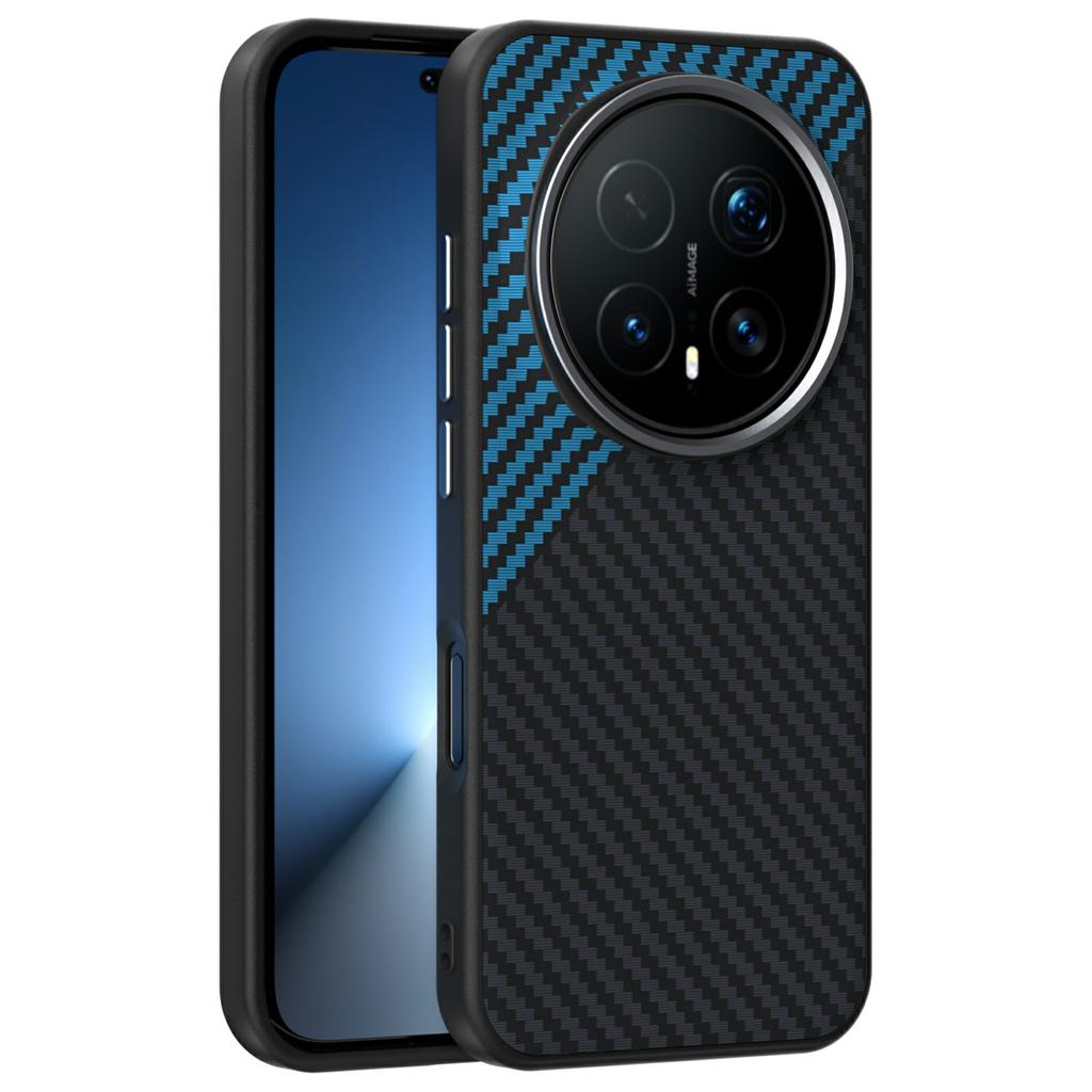 ABEEL Etui magnetyczne do Honor Magic8 Pro 5G z teksturą włókna węglowego Tylna osłona telefonu