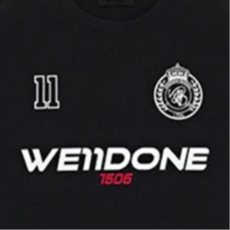 We11done Ss26 Letter Logo Loose Short Sleeve T-Shirt Unisex T-Shirts WD-TT2-26-955-U-BK