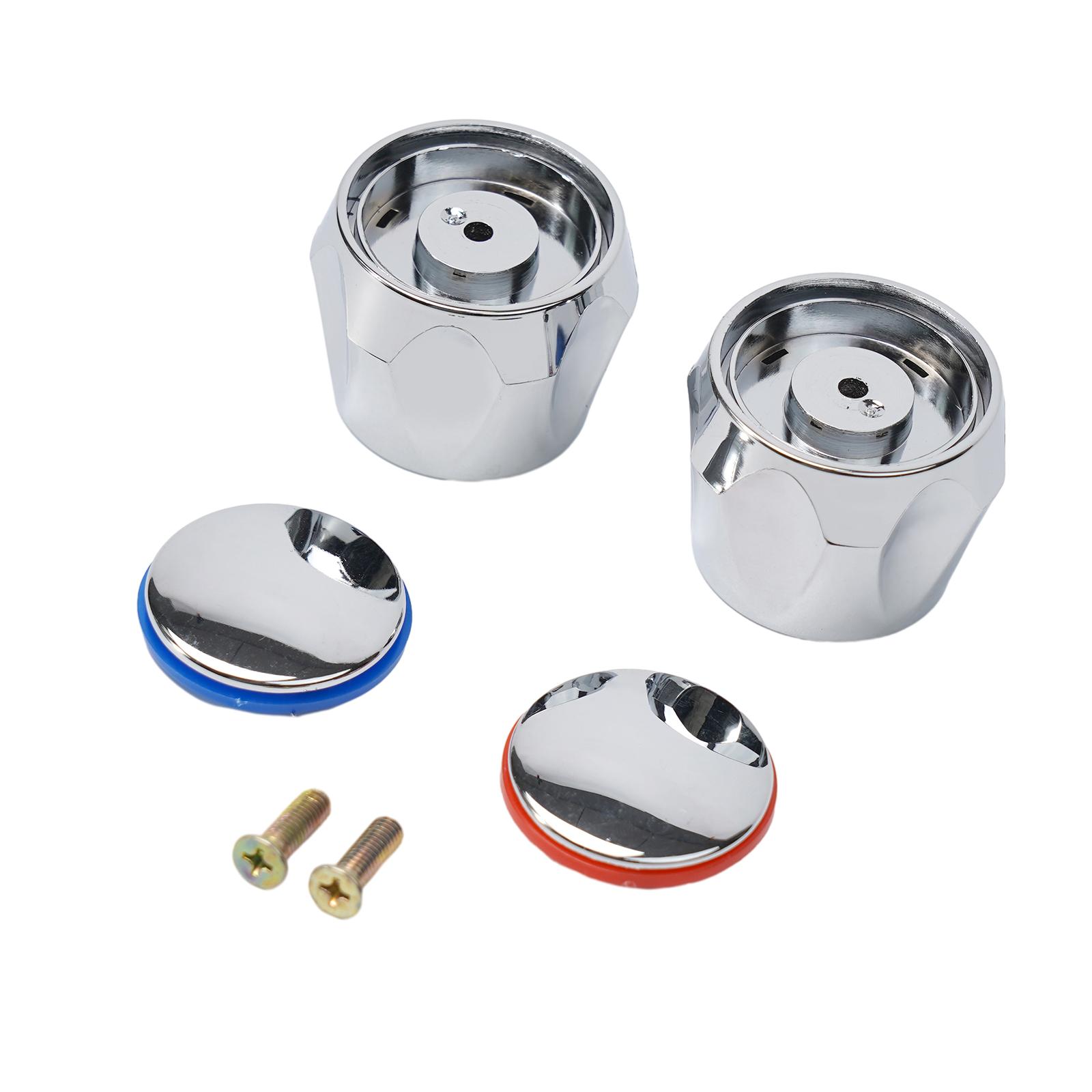 Ручка смесителя Ручка крана Маховик Серебристая ручка крана АБС+железо 1шт