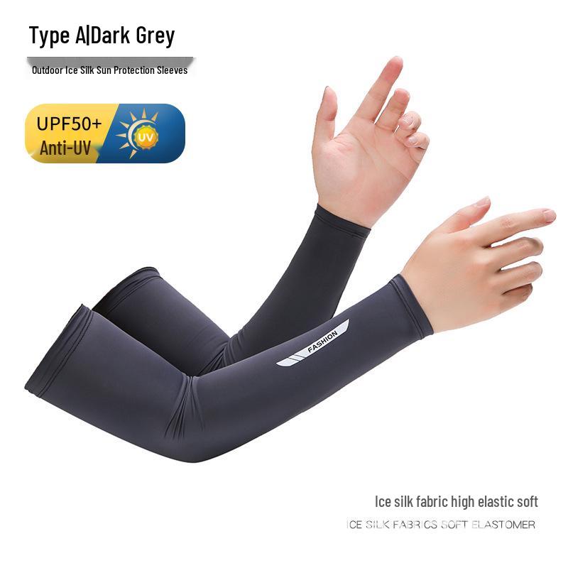 Ice Silk Fingerless Sun Protection Gloves for Men & Women: Ideal for Summer Cycling, Fishing, and Driving