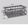 Kitchen Spice Storage Shelf with Drainage Rack, Installation Sink Organizer, Tap-Mounted Shelf for Home Kitchen Accessories