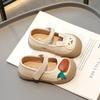 Shoes for Girls Baby Mary Janes Cartoon Bunny Little Children Spring Leather Shoes Funny Cover Toe Comfortable Kids Shoes
