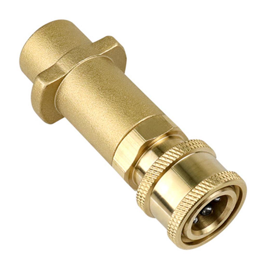High Pressure Washer Adapter Brass 1/4Inch Connector Quick Insert for K2 K3 K4 K5 K6 K7 Pressure Washer Foam Nozzle
