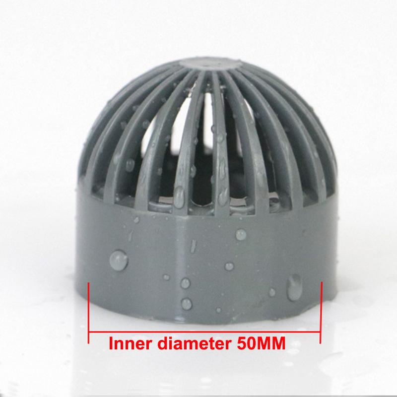 PVC Vent Cap Filter Set 2Pcs 20-90mm Isolation Screen Permeable Joints for Outdoor Water Tank Use