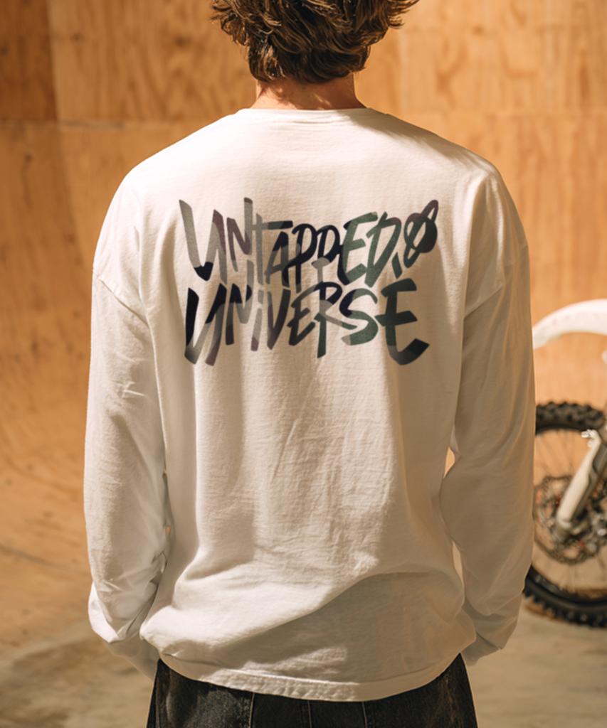 UNTAPPED STUDIO Camouflage Graphic Oversized Long Sleeve T-Shirt (2 Colors)