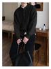 Men's Bright Red Knitted Cardigan, Spring/Autumn Korean Style, Lapel, Year of the Rat Pure Color Outerwear