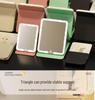 LED Folding Makeup Mirror with Comb – Compact, Lighted, and Convenient for Desktop Use