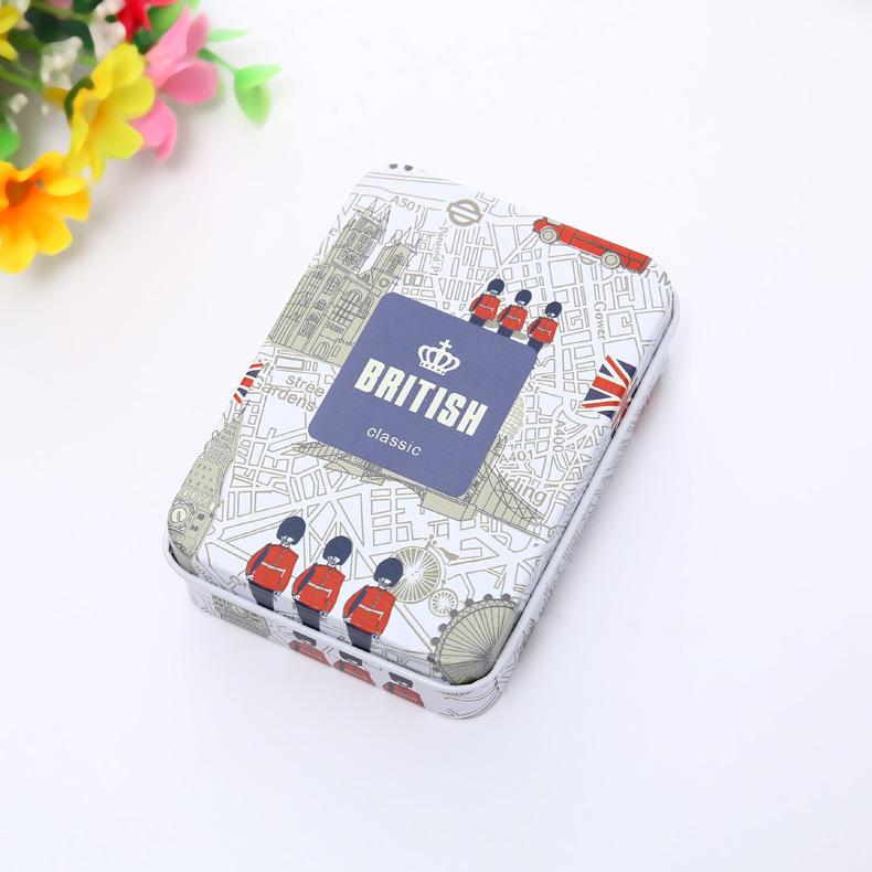 Creative Cartoon Mini Card and Hairpin Storage Tin Box