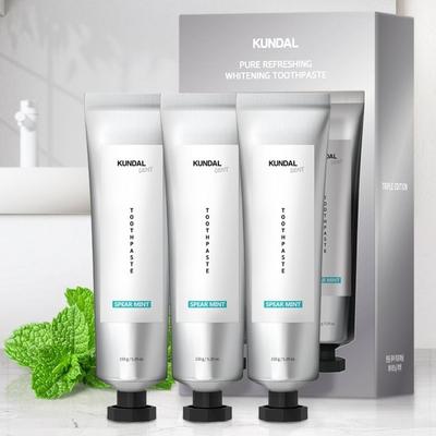Pure Erfrischende Zahnpasta 3er-Set Spearmint 150g, Koreanische Kosmetik mit gutem Duft