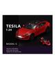 Sběratelská hračka se zvukovým světlem v měřítku 1/24 pro model auta Tesla Model S s nabíjecí stanicí