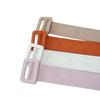 Women's Extra Long Canvas Belt: Solid Color, Wide Waistband for Casual Wear