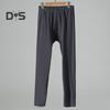 Men Pants Elastic Waist Double-Sided Brushed Thermal Insulation Long Johns Solid Color Mountaineering Vacation Travel Work School Bottoming Trousers