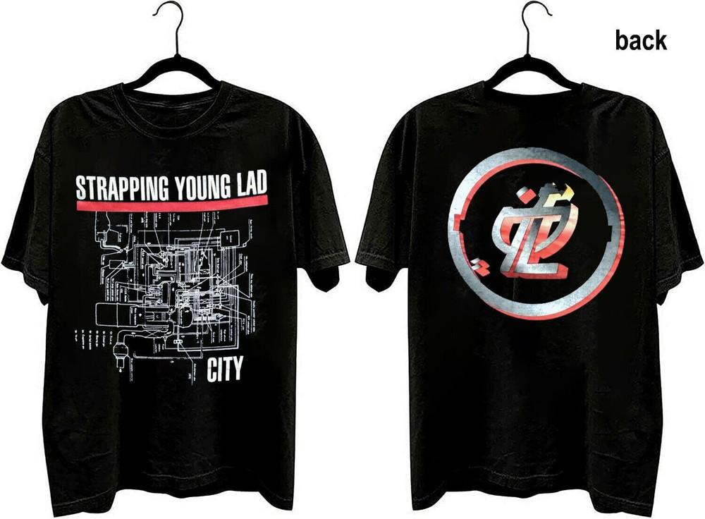 1997 Devin Townsend Strapping Lad T-shirt Metal Band Tee S3XL L