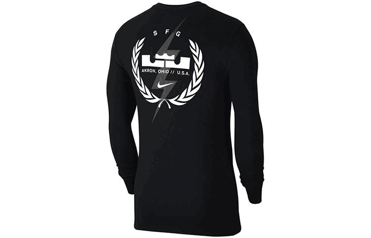 Nike T Shirts Men's Black Crew Neck Moderate Straight Fit CV2080-010