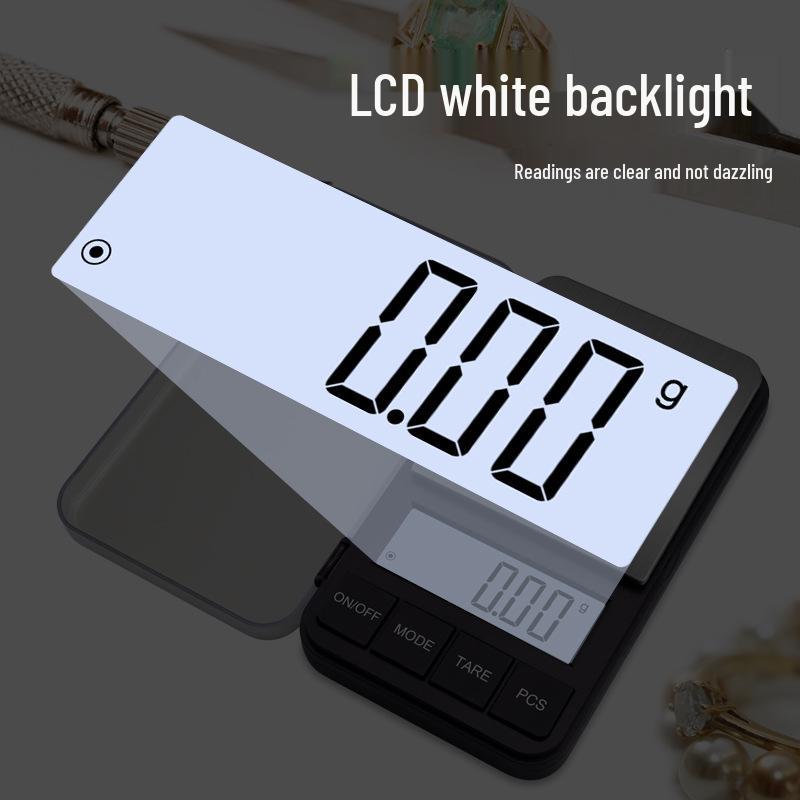 2KG Portable Mini Precision Scale: 0.01g Accuracy for Jewelry, Gold, and Medicinal Materials