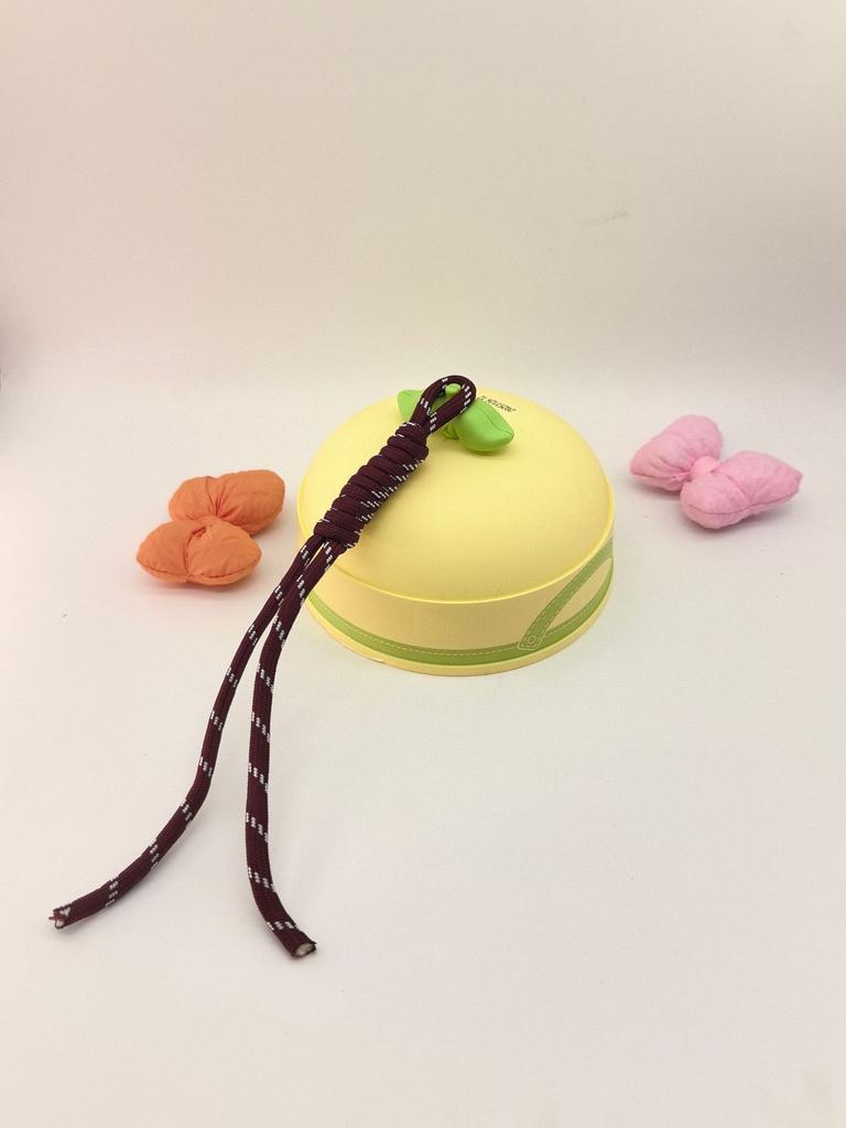 Spot Color Hand-Woven Rope Lanyard Pendant Trendy Color Nylon Rope Bag Keychain Pendant High Sense