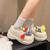 Cute Cartoon Comfortable Cotton Shoes Women's Small Height Increase Muffin Platform Cotton Shoes New In Autumn and Winter