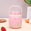 500ml Pink Tulip Insulated Food Jar with Spoon