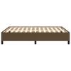 Vidaxl Bed Frame Without Mattress, Dark Brown, 140X190 Cm, Fabric