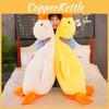 Goose White Cuddly Plush Toy Cute Sleeping Stuffed Doll Kids Decoration Gift