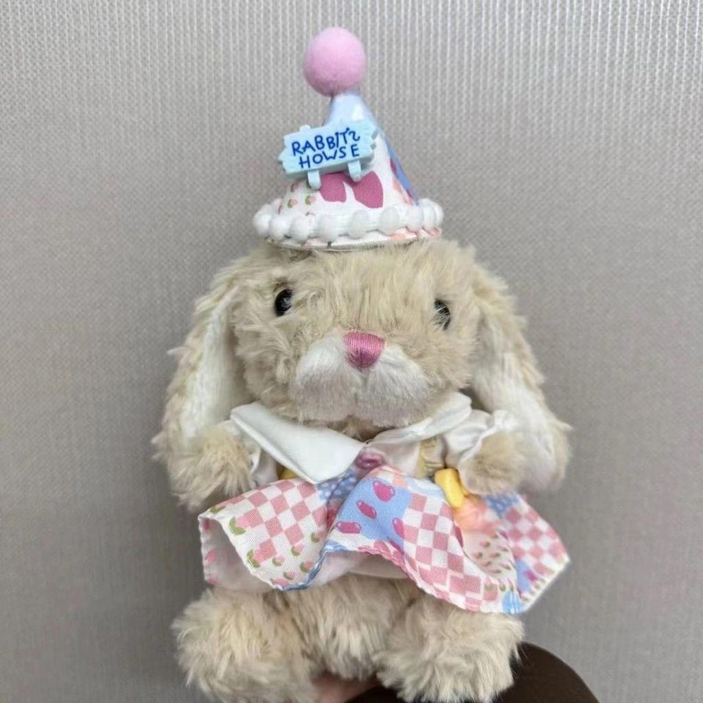 Lolita Cute Rabbit Plush Toy Doll Pendant - Adorable Bunny Figure with Outfit Gift