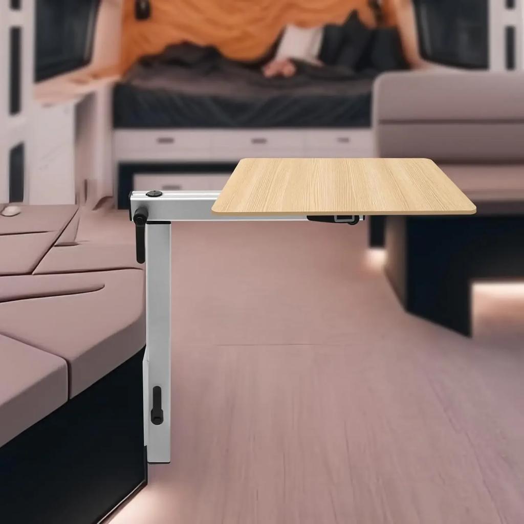 Odpinane Nogi Stołu ze Stopu Aluminium, Obrotowe o 360° Nogi Stołu do Kamperów, Obrotowe Nogi Stołu z Regulacją Wysokości, do Kamperów, Łatwe w Montażu