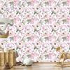 Wallpaper Roses Purple Flowers for Living Room and Bedroom 50x1000