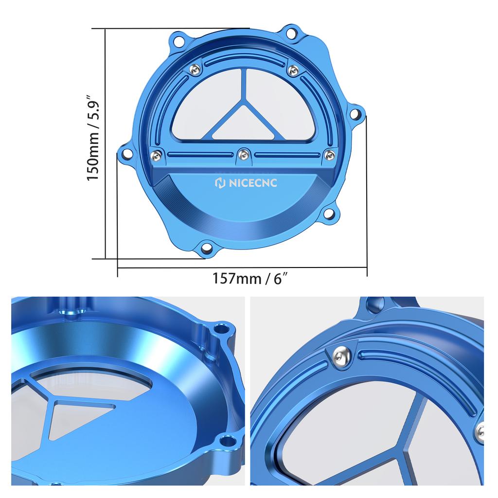 NICECNC Clutch Case Cover For Yamaha YZ85 YZ 85 2002-2023 YZ65 YZ 65 2018-2023 2022 Aluminum CNC-machined Motorcycle Accessories