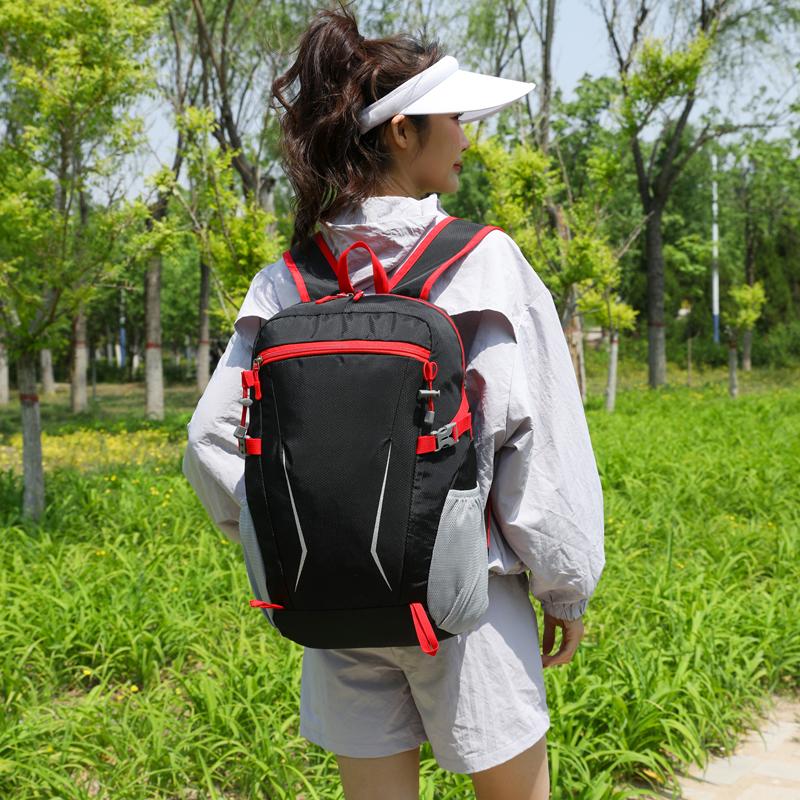 Durable Lightweight Foldable Hiking Backpack for Men Women Simple Large Capacity Outdoor Camping Rucksack