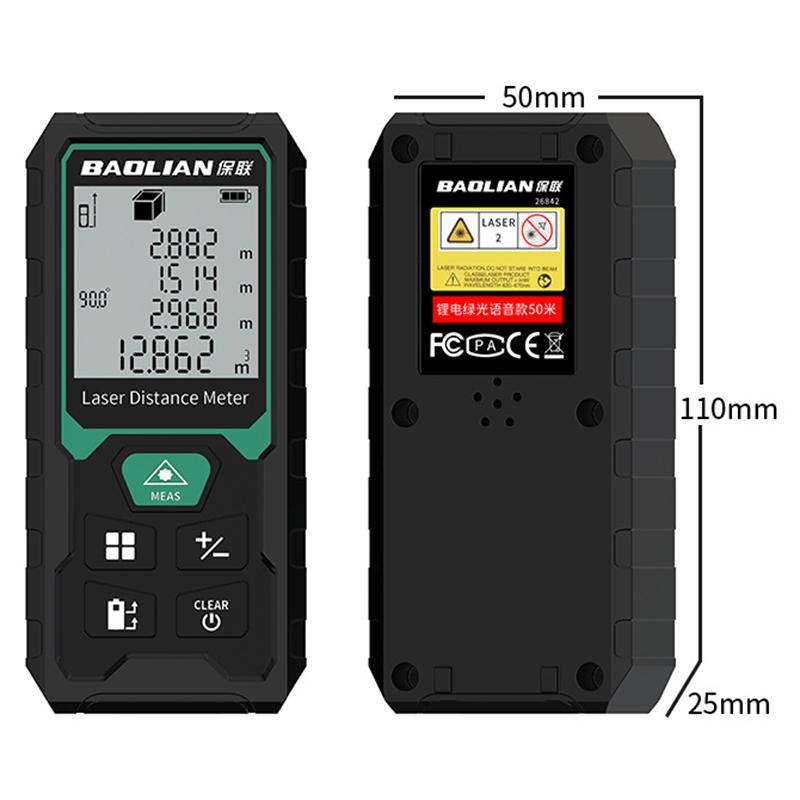 Handheld Laser Rangefinder Portable Digital Measuring Tools High Precision Laser Tape Range Finder Building Ruler Test Tools