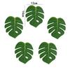 10Pcs Artificial Tropical Palm Leaves Fake Hibiscus Flower for Beach Table Decor Hawaiian Party Supplies Wedding Decoration Gift