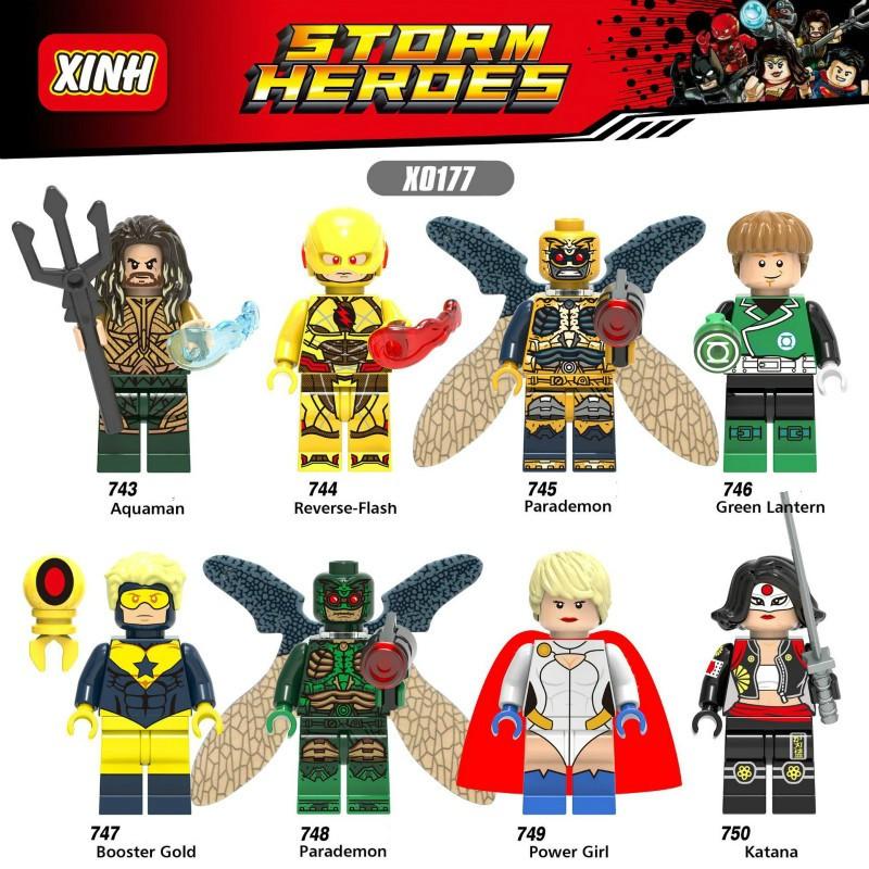 Aquaman Minifigures Green Lantern Building Blocks DC Kids Toys