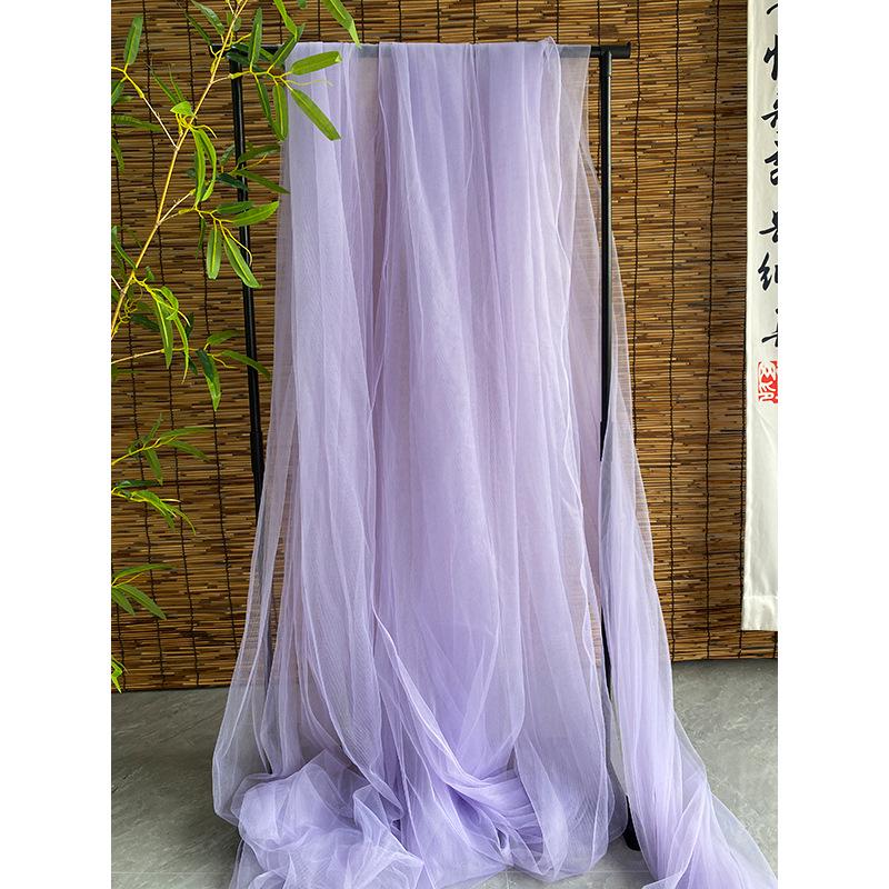 Light Pink Cherry Blossom Gauze Curtain with Pink Jade and Pink Bean Paste Highlights - Swiss Mosquito Net Yarn for Beauty Salon Ceiling.