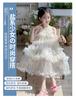 Girl Princess Dress 2026 Spring/Summer New Flower Birthday Dress Girl Fairy Yarn Dress Children's Cake Dress