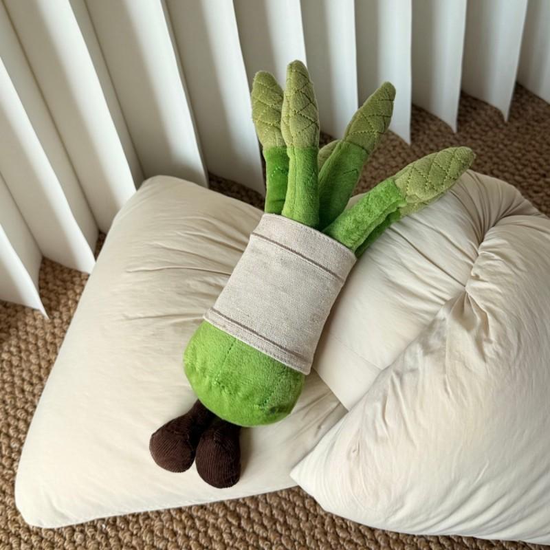 Adorable Green Asparagus Plush Toy Soft Stuffed Doll Plant Series Cute Gift Teens Adults