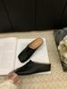 Fashion 2025 Summer New Women Sandals PU Leather Shoes for Women Square Toe High Heel Women Sandals Cover Toe Chunky Heel Women's Mules