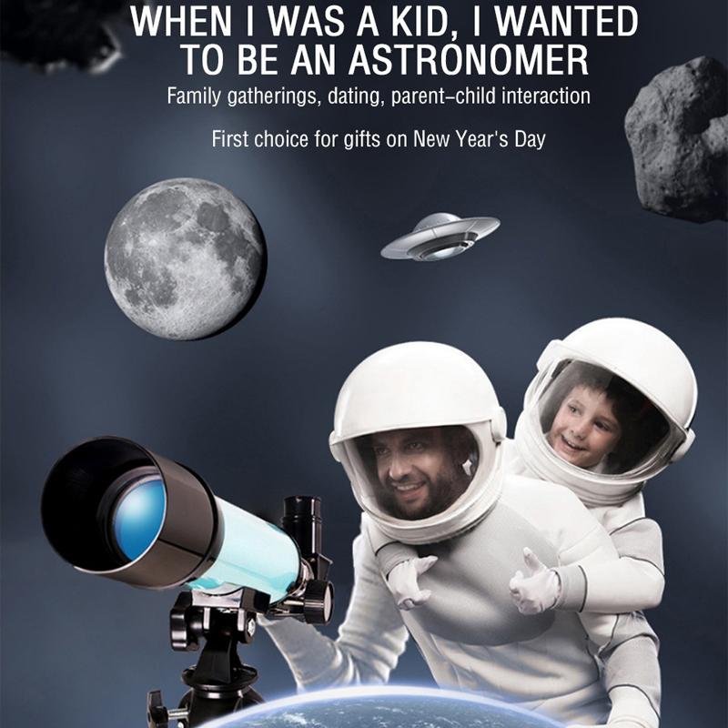 Telescop Astronomic Hd Refractor Zoom 60x Cu Trepied Monocular Pentru Călătorii în Aer Liber