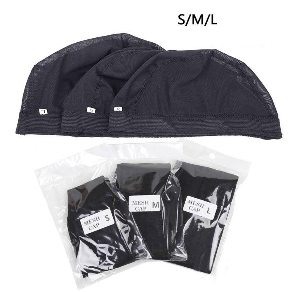 Making High Quality Beige Men Dome Mesh Wig Caps Mesh Weave Cap Invisible Hair Net Hair Accessories