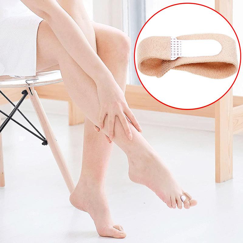 2Pcs Toe Finger Straightener Bend Toe Valgus Corrector Bandage Toe Separator Splint Wraps Foot Stretcher Care Tool